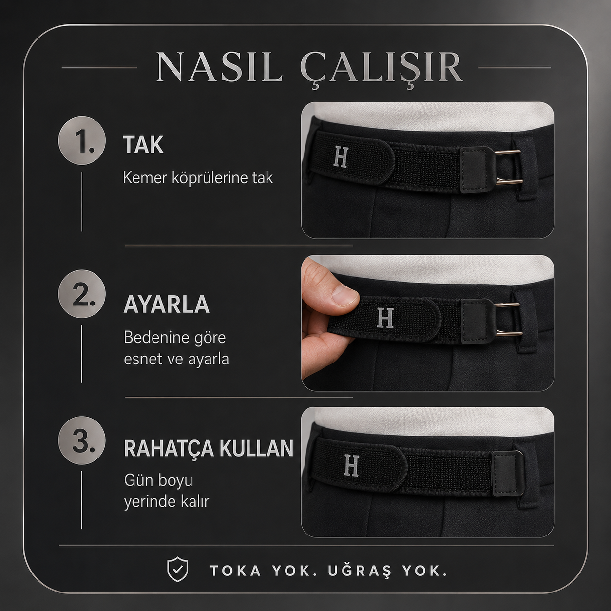 Ferlant H-Fit Tokasız Kemer