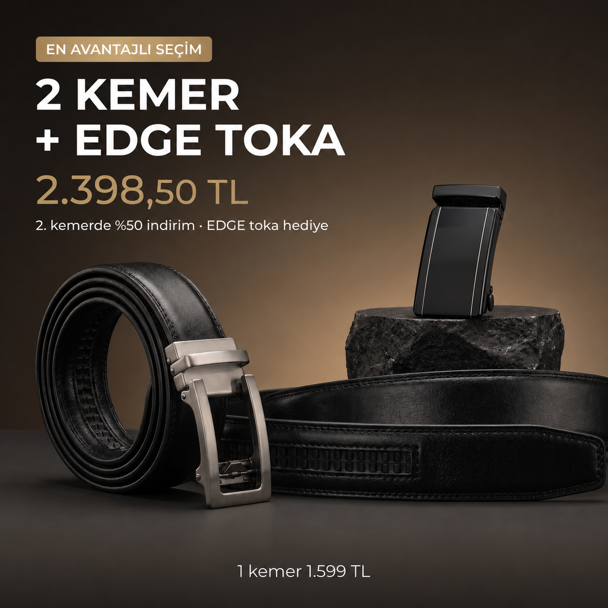 Elite The Ferlant™ Kemer ( Hakiki Deri)