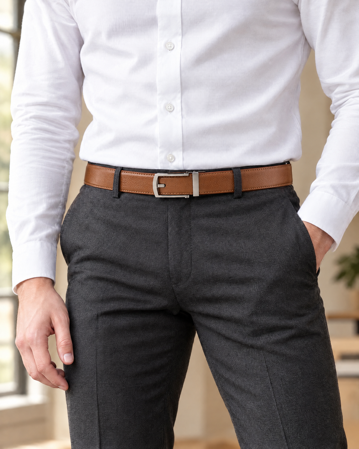 Ferlant Classic taba kemer üzerinde